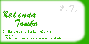 melinda tomko business card